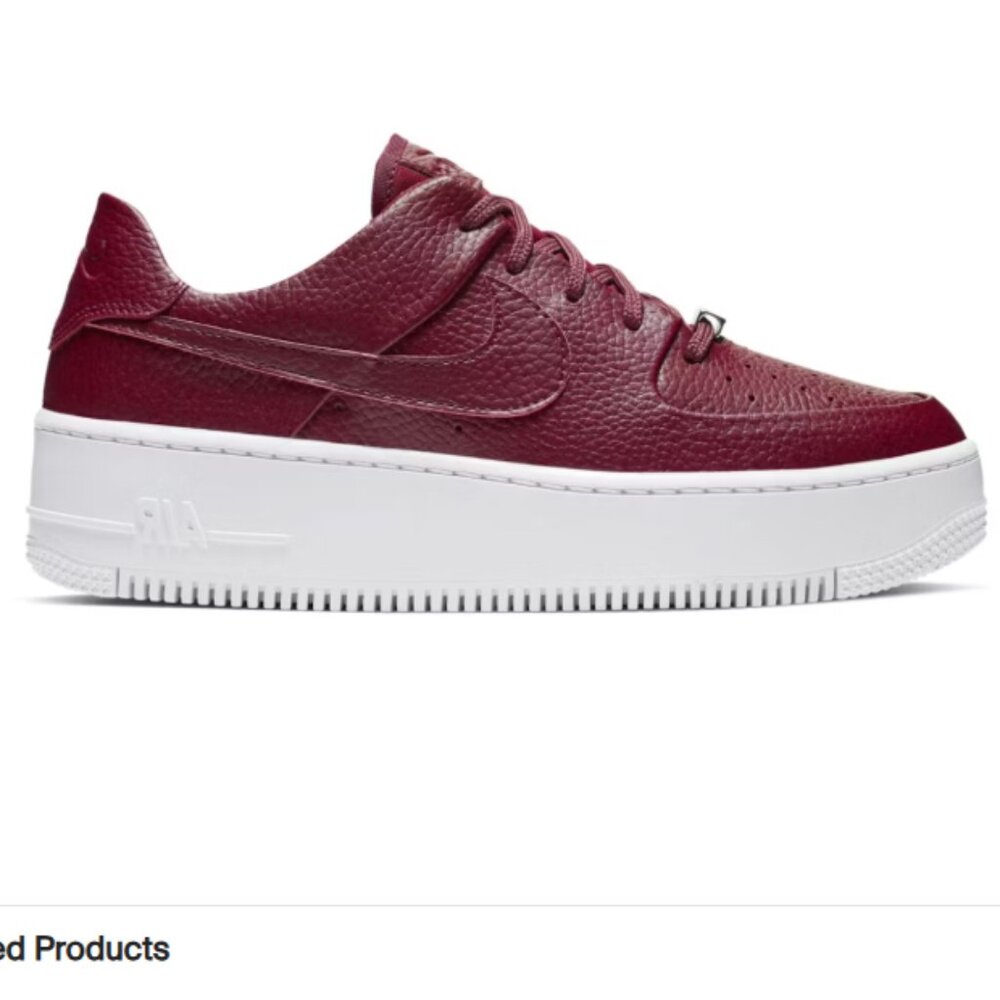 Nike Air Force 1 Sage Low 'Team Red'